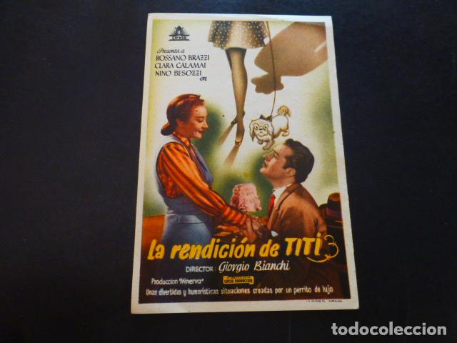 Cine: LA RENDICION DE TITI PROGRAMA DE MANO SIN PUBLICIDAD - Foto 1