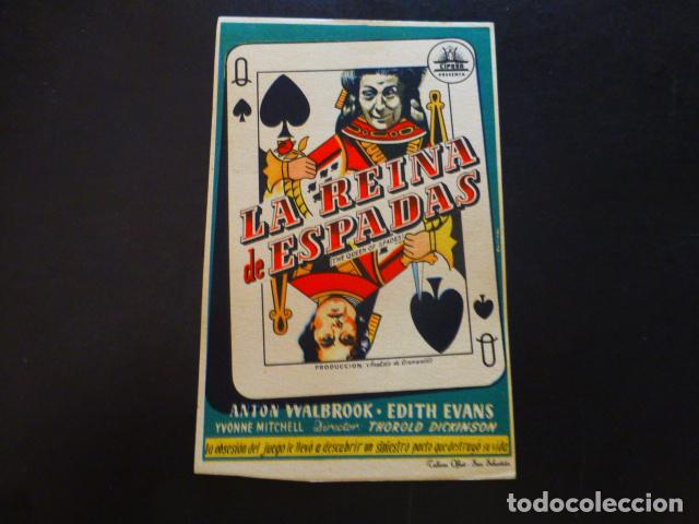 Cine: LA REINA DE ESPADAS PROGRAMA DE MANO SIN PUBLICIDAD - Foto 1