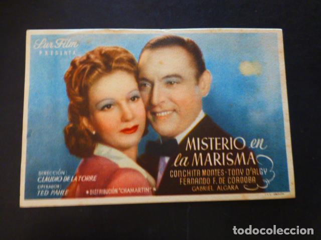 Cine: MISTERIO EN LA MARISMA PROGRAMA DE MANO SIN PUBLICIDAD - Foto 1