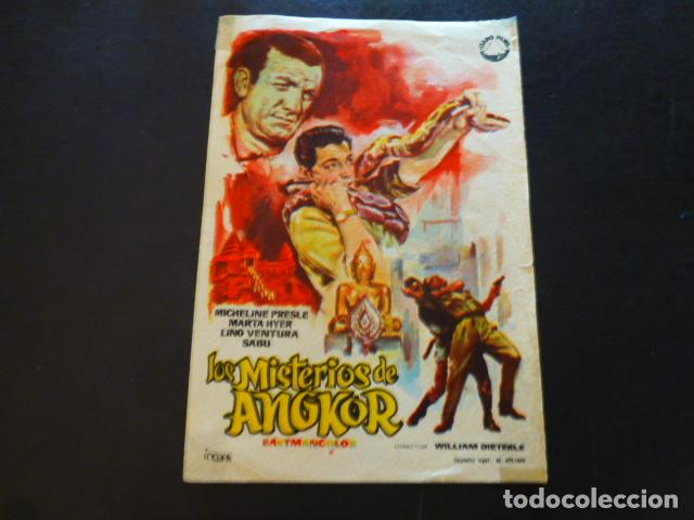 Cine: LOS MISTERIOS DE ANGKOR PROGRAMA DE MANO SIN PUBLICIDAD - Foto 1