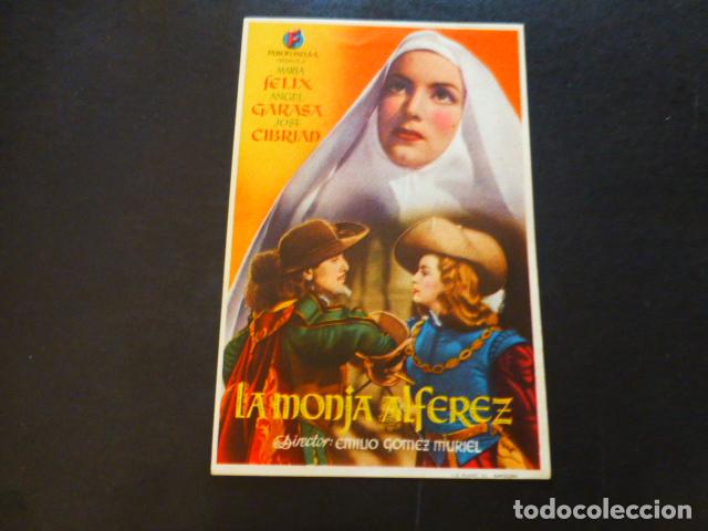 Cine: LA MONJA ALFEREZ PROGRAMA DE MANO SIN PUBLICIDAD - Foto 1