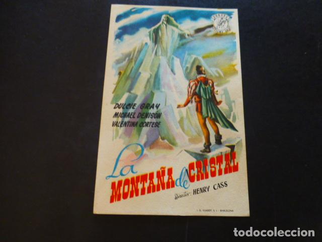 Cine: LA MONTA&Ntilde;A DE CRISTAL PROGRAMA DE MANO SIN PUBLICIDAD - Foto 1