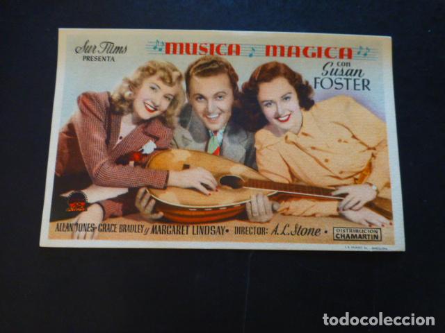 Cine: MUSICA MAGICA PROGRAMA DE MANO SIN PUBLICIDAD - Foto 1