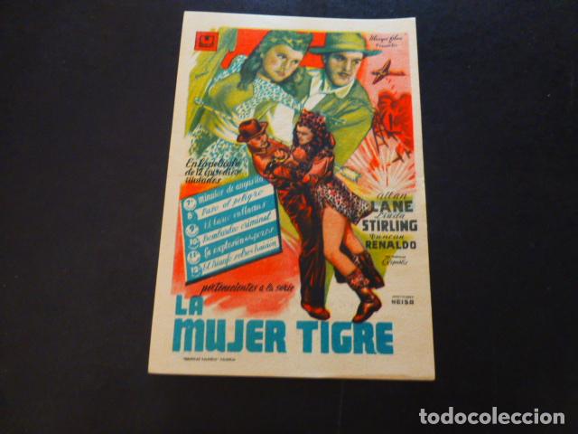 Cine: LA MUJER TIGRE PROGRAMA DE MANO SIN PUBLICIDAD - Foto 1
