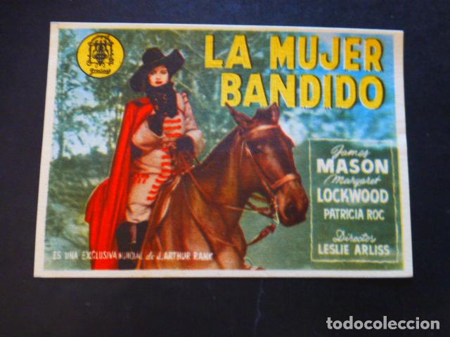 Cine: LA MUJER BANDIDO PROGRAMA DE MANO SIN PUBLICIDAD - Foto 1