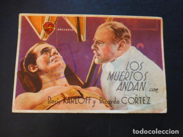 Cine: LOS MUERTOS ANDAN PROGRAMA DE MANO SIN PUBLICIDAD - Foto 1