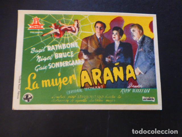 Cine: LA MUJER ARA&Ntilde;A PROGRAMA DE MANO SIN PUBLICIDAD - Foto 1
