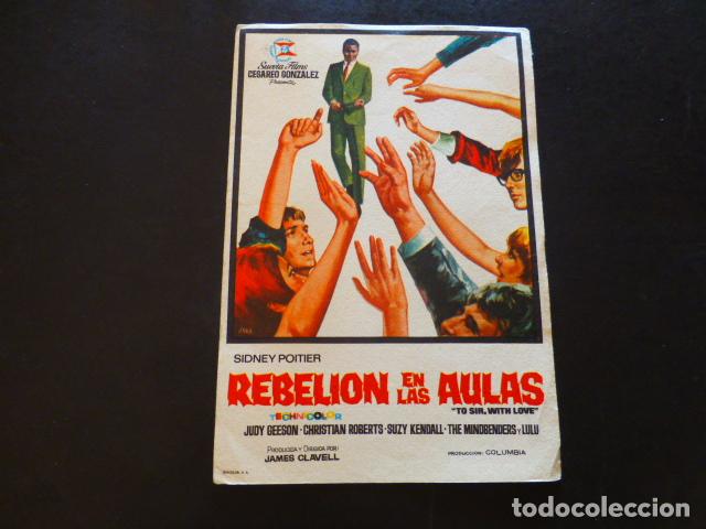 Cine: REBELION EN LAS AULAS PROGRAMA DE MANO SIN PUBLICIDA - Foto 1