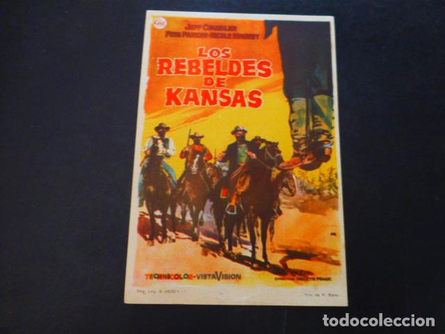 Cine: LOS REBELDES DE KANSAS PROGRAMA DE MANO SIN PUBLICIDA - Foto 1