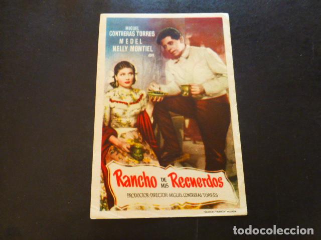 Cine: RANCHO DE MIS RECUERDOS PROGRAMA DE MANO SIN PUBLICIDA - Foto 1