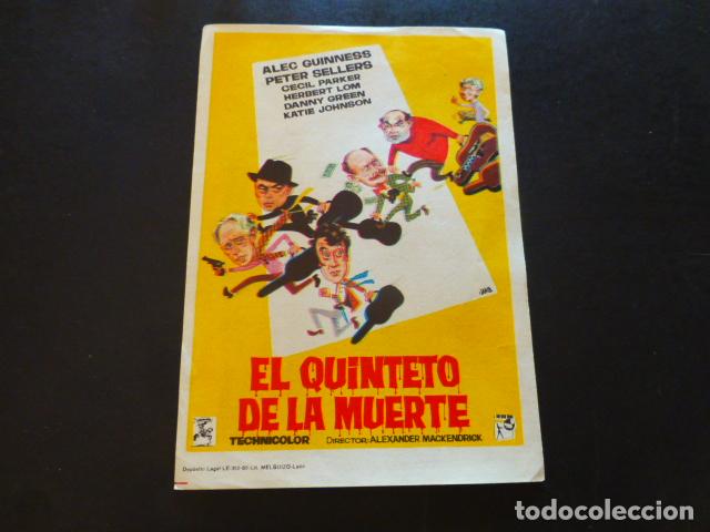 Cine: EL QUINTETO DE LA MUERTE PROGRAMA DE MANO SIN PUBLICIDA - Foto 1