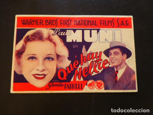 Cine: QUE HAY NELLIE PROGRAMA DE MANO SIN PUBLICIDA - Foto 1
