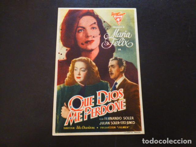 Cine: QUE DIOS ME PERDONE PROGRAMA DE MANO SIN PUBLICIDA - Foto 1