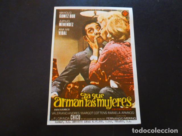Cine: LA QUE ARMAN LAS MUJERES PROGRAMA DE MANO SIN PUBLICIDA - Foto 1