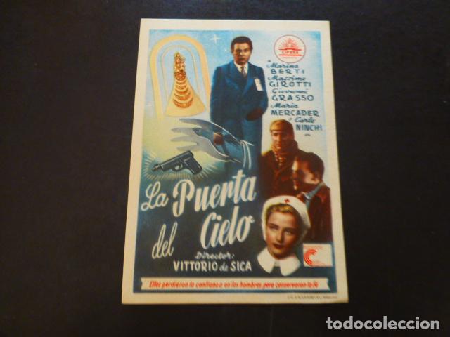 Cine: LA PUERTA DEL CIELO PROGRAMA DE MANO SIN PUBLICIDA - Foto 1