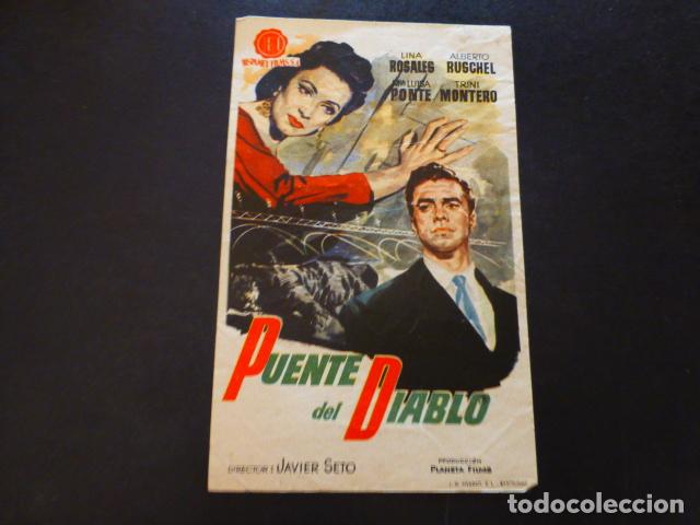 Cine: PUENTE DEL DIABLO PROGRAMA DE MANO SIN PUBLICIDA - Foto 1