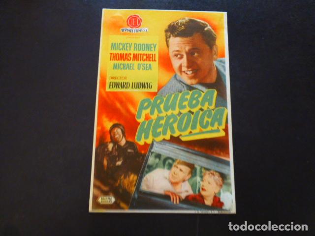 Cine: PRUEBA HEROICA PROGRAMA DE MANO SIN PUBLICIDA - Foto 1