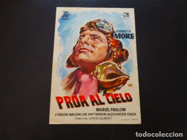 Cine: PROA AL CIELO PROGRAMA DE MANO SIN PUBLICIDA - Foto 1