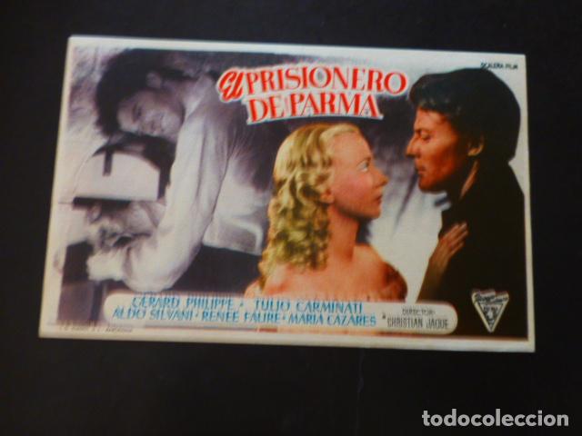Cine: EL PRISIONERO DE PARMA PROGRAMA DE MANO SIN PUBLICIDA - Foto 1