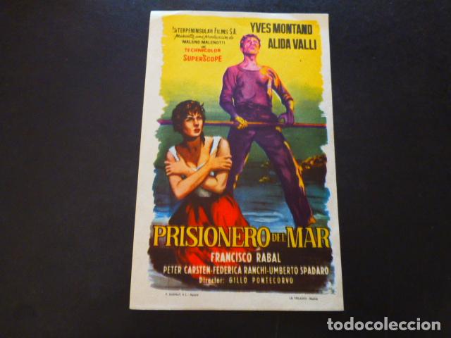 Cine: PRISIONERO DEL MAR PROGRAMA DE MANO SIN PUBLICIDA - Foto 1