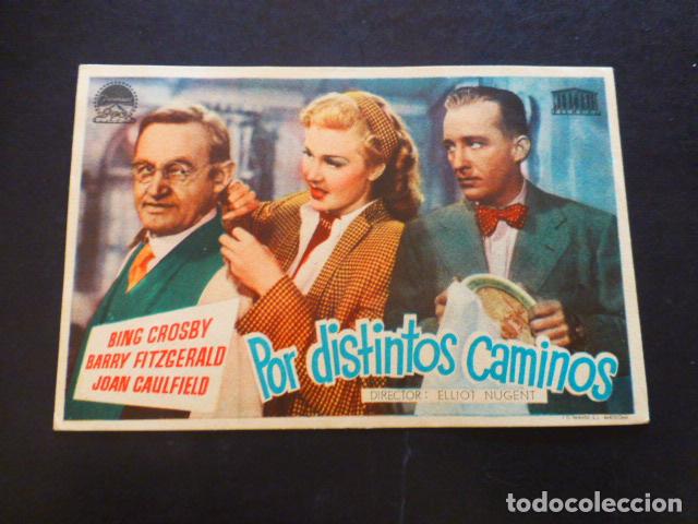 Cine: POR DISTINTOS CAMINOS PROGRAMA DE MANO SIN PUBLICIDA - Foto 1