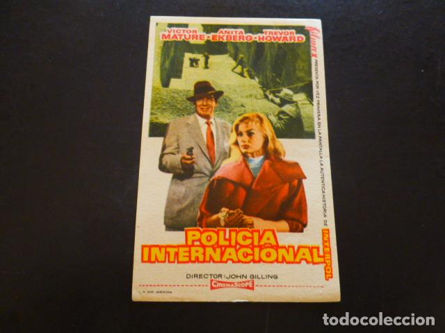 Cine: POLICIA INTERNACIONAL PROGRAMA DE MANO SIN PUBLICIDA - Foto 1