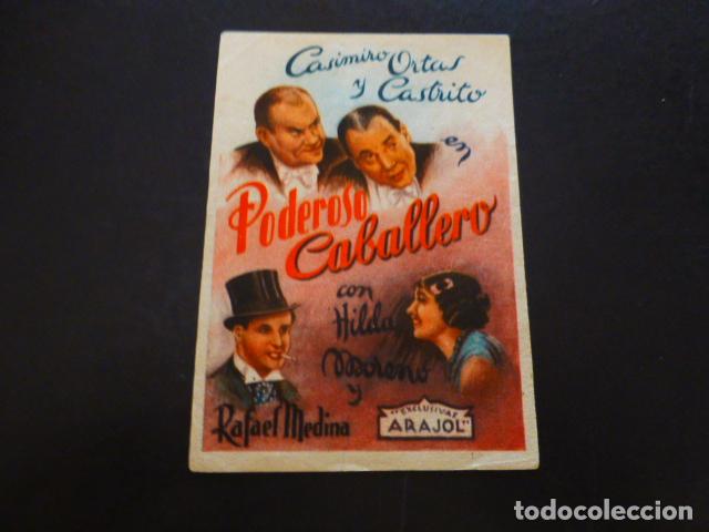 Cine: PODEROSO CABALLERO PROGRAMA DE MANO SIN PUBLICIDA - Foto 1