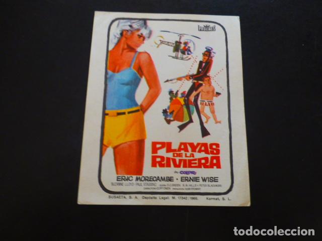 Cine: PLAYAS DE LA RIVIERA PROGRAMA DE MANO SIN PUBLICIDA - Foto 1