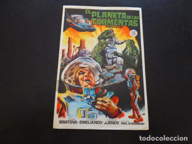 Cine: EL PLANETA DE LAS TORMENTAS PROGRAMA DE MANO SIN PUBLICIDA - Foto 1