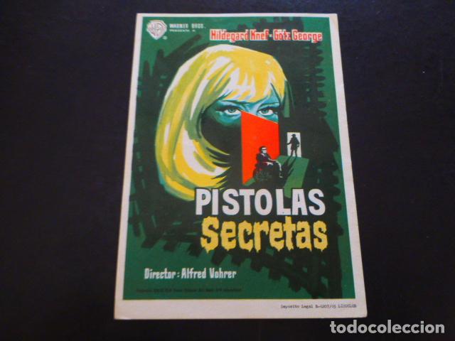 Cine: PISTOLAS SECRETAS PROGRAMA DE MANO SIN PUBLICIDA - Foto 1