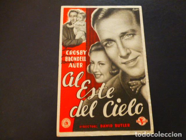 Cine: AL ESTE DEL CIELO PROGRAMA DE MANO SIN PUBLICIDA - Foto 1