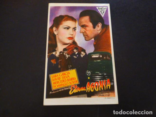 Cine: ETERNA AGONIA PROGRAMA DE MANO SIN PUBLICIDAD - Foto 1