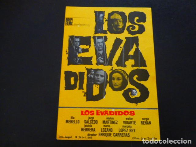 Cine: LOS EVADIDOS PROGRAMA DE MANO SIN PUBLICIDAD - Foto 1