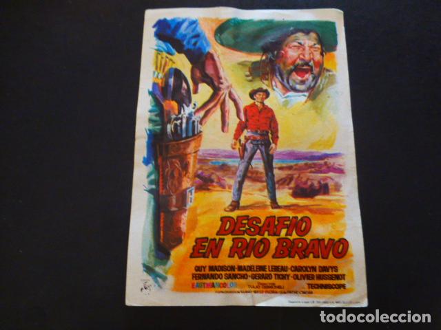 Cine: DESAFIO EN RIO BRAVO PROGRAMA DE MANO SIN PUBLICIDAD - Foto 1