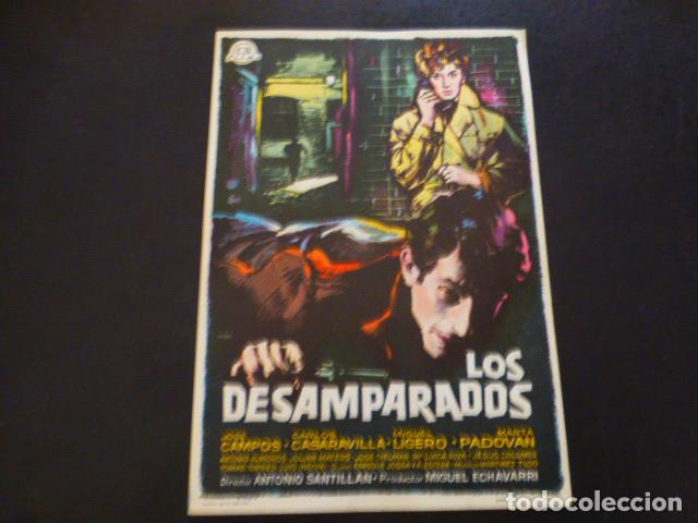 Cine: LOS DESAMPARADOS PROGRAMA DE MANO SIN PUBLICIDAD - Foto 1