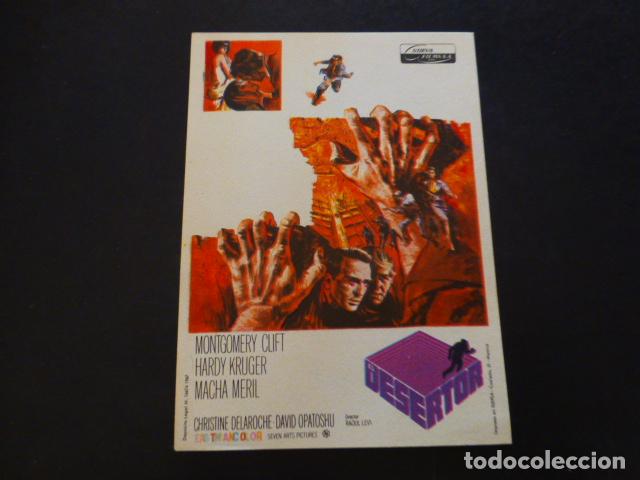 Cine: DESERTOR PROGRAMA DE MANO SIN PUBLICIDAD - Foto 1