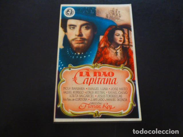 Cine: LA NAO CAPITANA PROGRAMA DE MANO SIN PUBLICIDAD - Foto 1