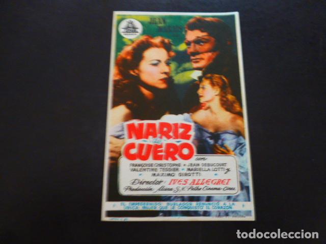 Cine: NARIZ DE CUERO PROGRAMA DE MANO SIN PUBLICIDAD - Foto 1
