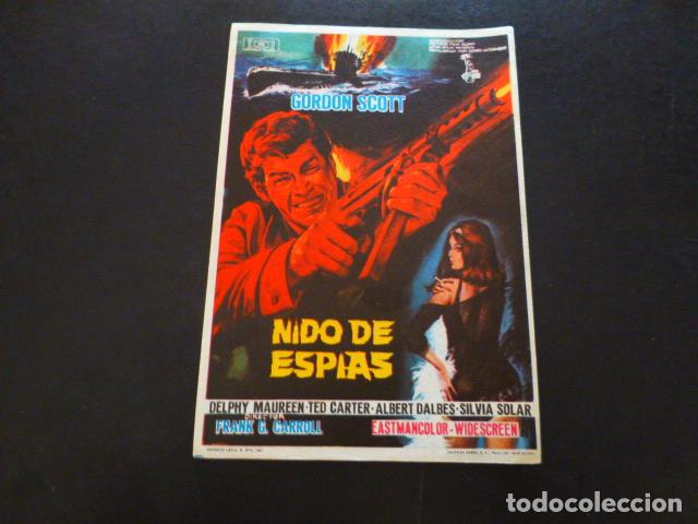 Cine: NIDO DE ESPIAS PROGRAMA DE MANO SIN PUBLICIDAD - Foto 1