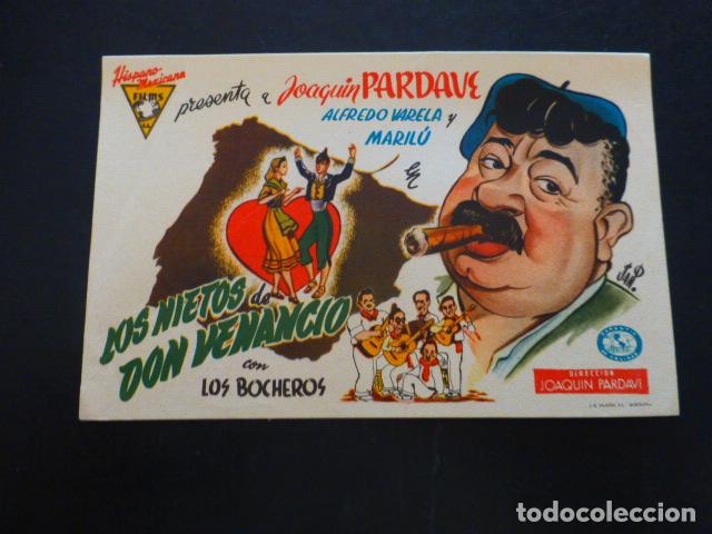 Cine: LOS NIETOS DE DON VENANCIO PROGRAMA DE MANO SIN PUBLICIDAD - Foto 1