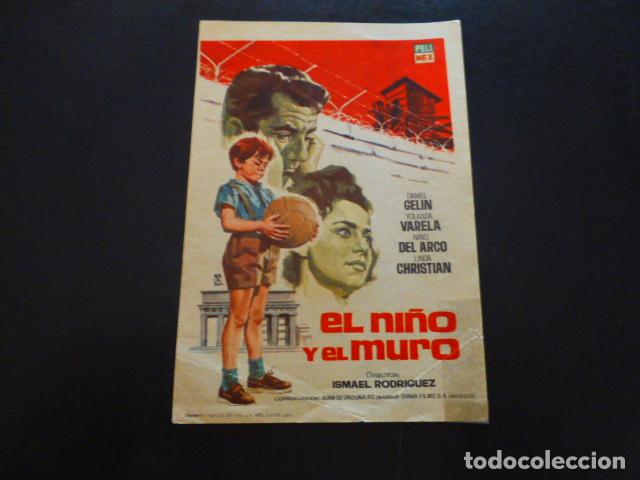 Cine: EL NI&Ntilde;O Y EL MURO PROGRAMA DE MANO SIN PUBLICIDAD - Foto 1