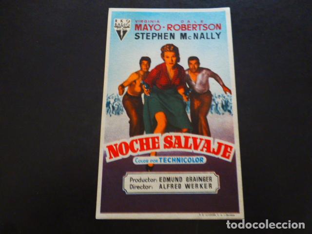 Cine: NOCHE SALVAJE PROGRAMA DE MANO SIN PUBLICIDAD - Foto 1