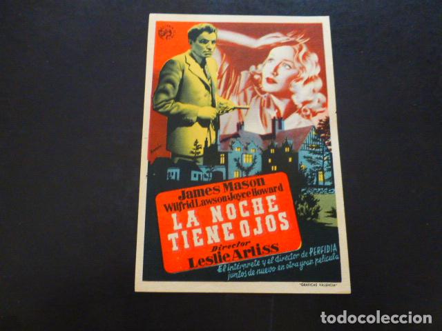 Cine: LA NOCHE TIENE OJOS PROGRAMA DE MANO SIN PUBLICIDAD - Foto 1