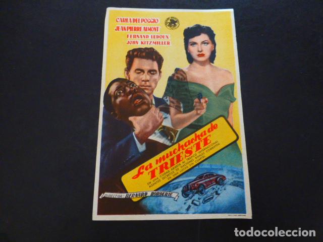 Cine: LA MUCHACHA DE TRIESTE PROGRAMA DE MANO SIN PUBLICIDAD - Foto 1