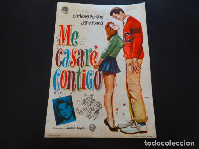 Cine: ME CASAR&Eacute; CONTIGO PROGRAMA DE MANO SIN PUBLICIDAD - Foto 1