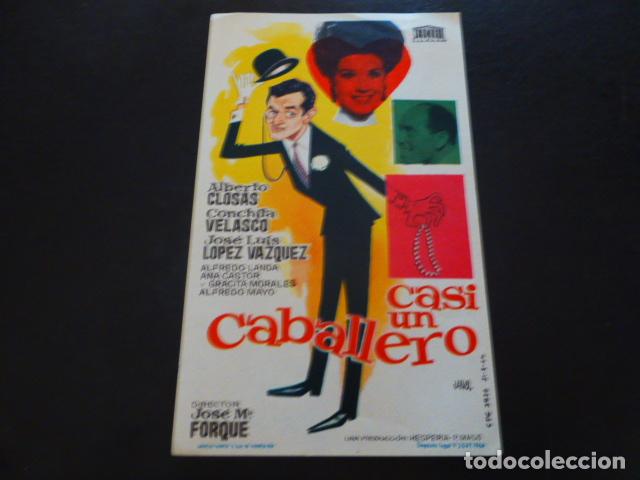 Cine: CASI UN CABALLERO PROGRAMA DE MANO SIN PUBLICIDAD - Foto 1