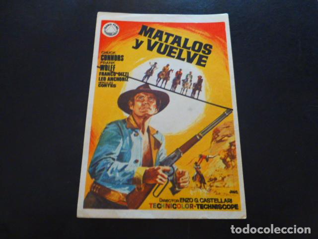 Cine: MATALOS Y VUELVE PROGRAMA DE MANO SIN PUBLICIDAD - Foto 1