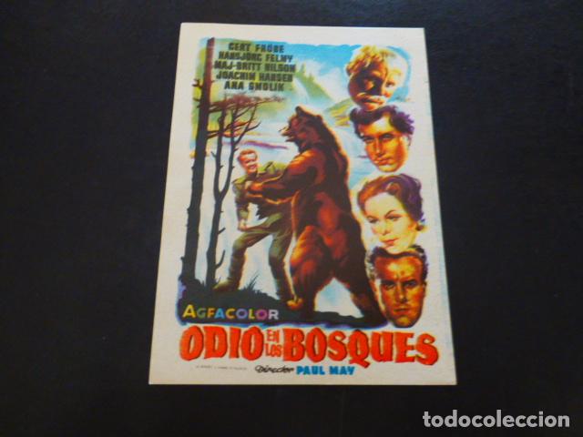 Cine: ODIO EN LOS BOSQUES PROGRAMA DE MANO SIN PUBLICIDAD - Foto 1