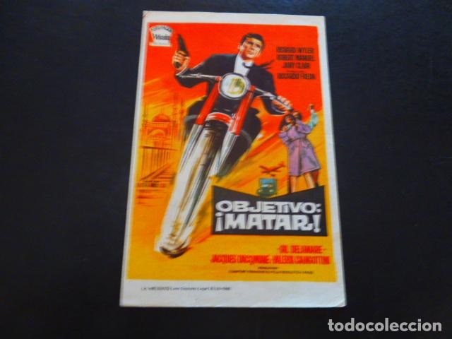 Cine: OBJETIVO MATAR PROGRAMA DE MANO SIN PUBLICIDAD - Foto 1