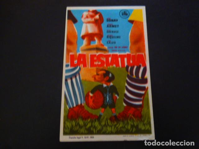 Cine: LA ESTATUA PROGRAMA DE MANO SIN PUBLICIDAD - Foto 1